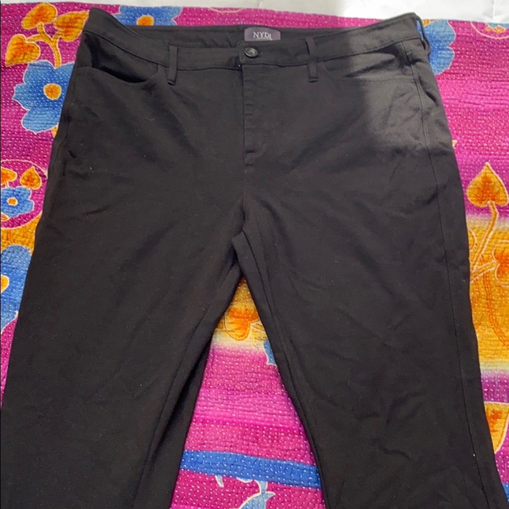 NYDJ Ponte Knit Pants Black Size 12